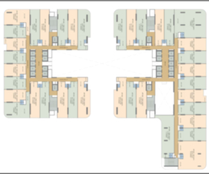 Office space with floor plan in Nerul, Commercial office layout in Nerul for sale